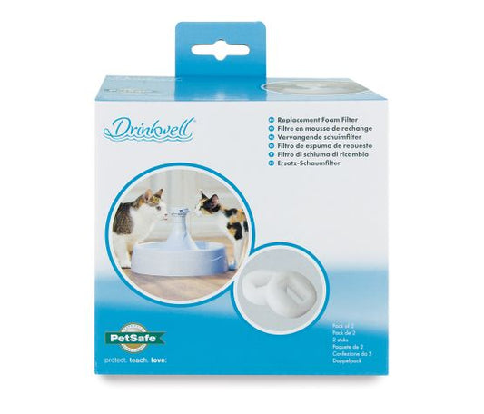 Petsafe Pre-filtre En Mousse Pour Fontaine Drinkwell 360 Degres Plastique Pqt 2