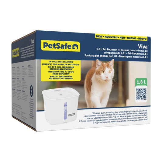 Petsafe Fontaine Viva Pour Animaux De Compagnie - 1,8 Litre