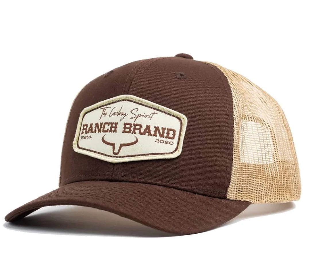 Ranch Brand Casquette Patch Ranch Mesh avec Logo