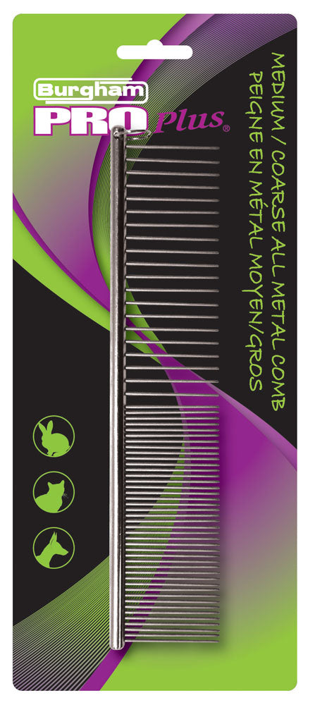 PRO PLUS – Peigne tout en métal (taille L)