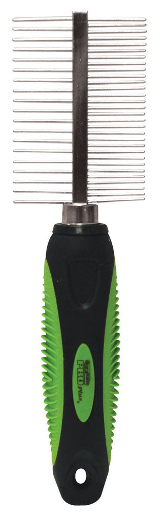 PRO PLUS – Peigne double face avec manche