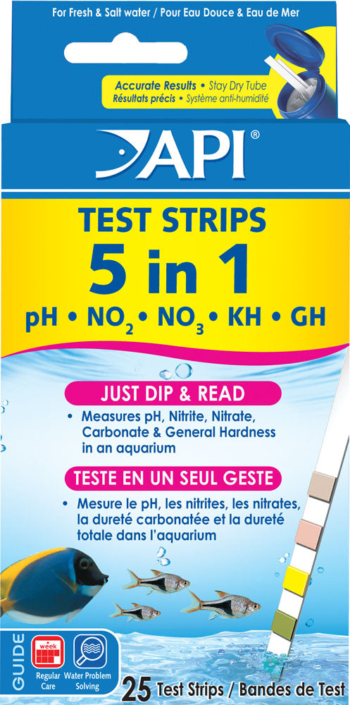 Api 33G 5 In 1 Aquarium Test Strips