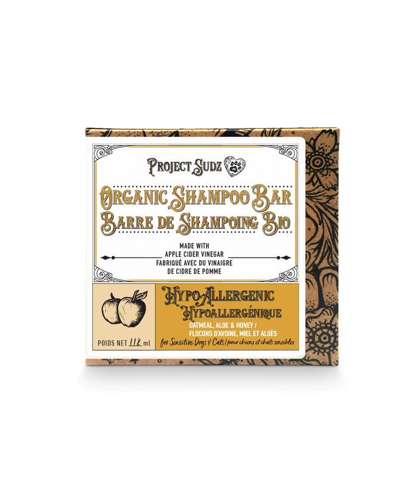 Project Sudz Shampoing Bio en barre Hypoallergique 4oz