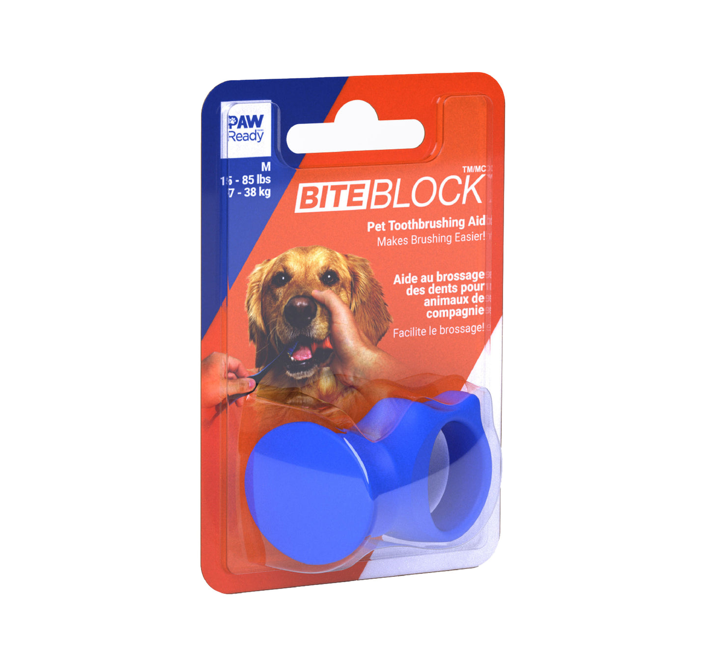 Paw Ready Biteblock - Bleu Moyen