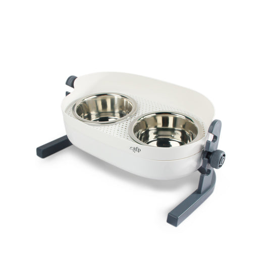 Gamelle double surélevée 3-en-1 Lifestyle 4 Pets – Taille Moyen – ALL FOR PAWS