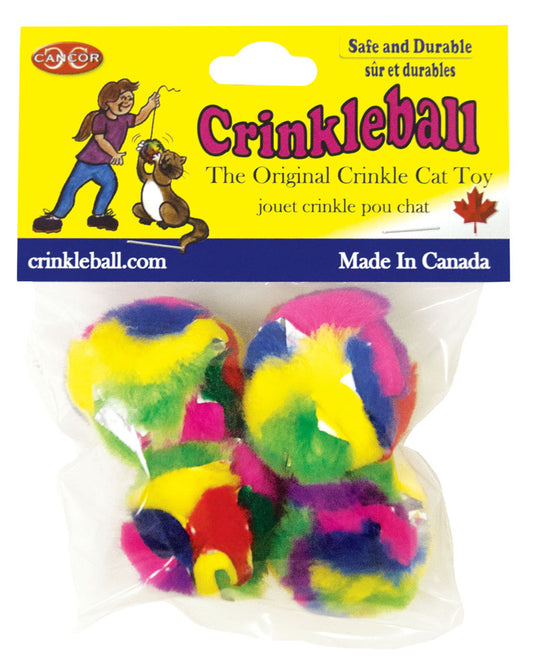 Burgham Mini Crinckle Ball 1.5 4/Pk