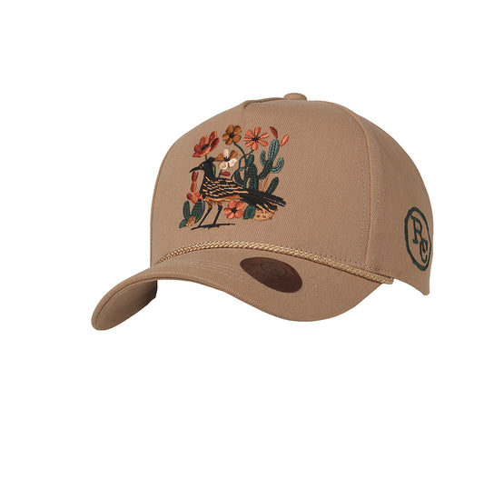 Casquette Ranch Craft Originals pour femme – Road Runner floral brodé