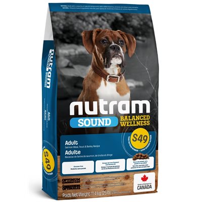 Nutram Sound (S49) Chien Saumon 25Lbs