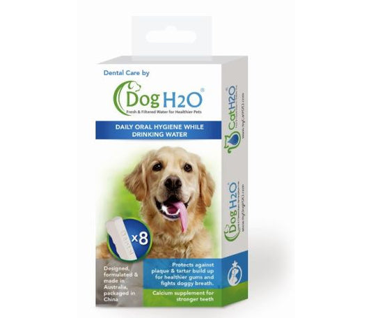 H2o Dental Care, Comprimés à Dissoudre Pour Chien Ou Chat - Pqt 8