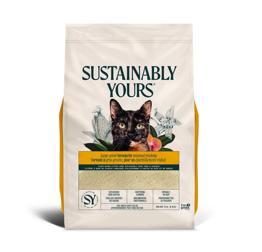 Sustainably Yours Litière "large-grain" Formule à Gros Grains 26 Lb