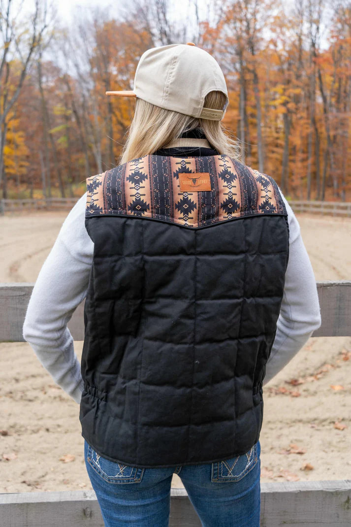 Shack Story Veste Bouffante Sans Manche Noir pour femme