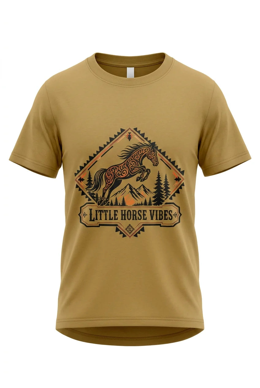 Horse Vibes T-shirt Little horse Vibes -BRUN