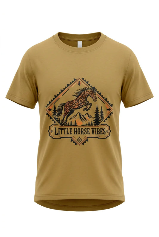 Horse Vibes T-shirt Little horse Vibes -BRUN