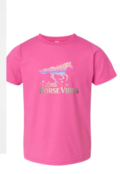 Horse Vibes  T-shirt enfant arc-en-ciel - ROSE
