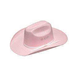 Chapeau western pour enfant Twister – Rose avec bandeau décoratif