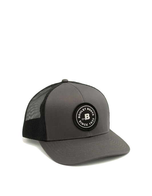 Bottes Boulet Casquette Camionneur Grise foncé Filet Noir
