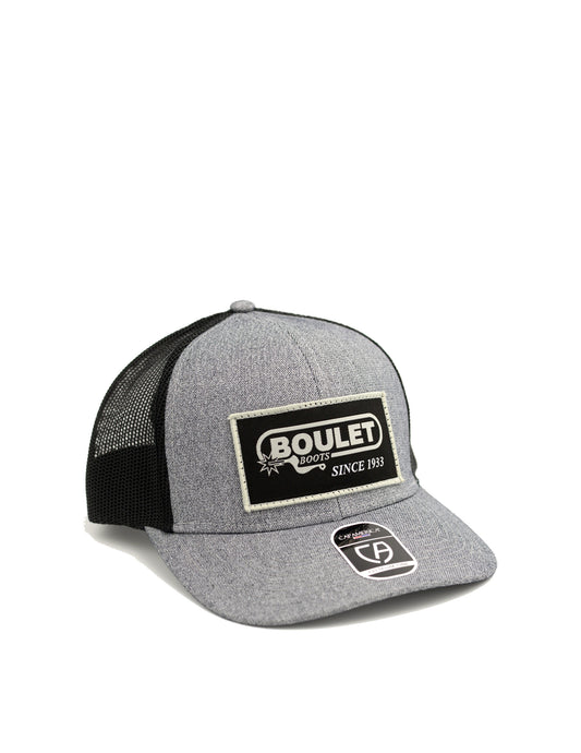 Bottes Boulet Casquette Camionneur Grise Filet Noir
