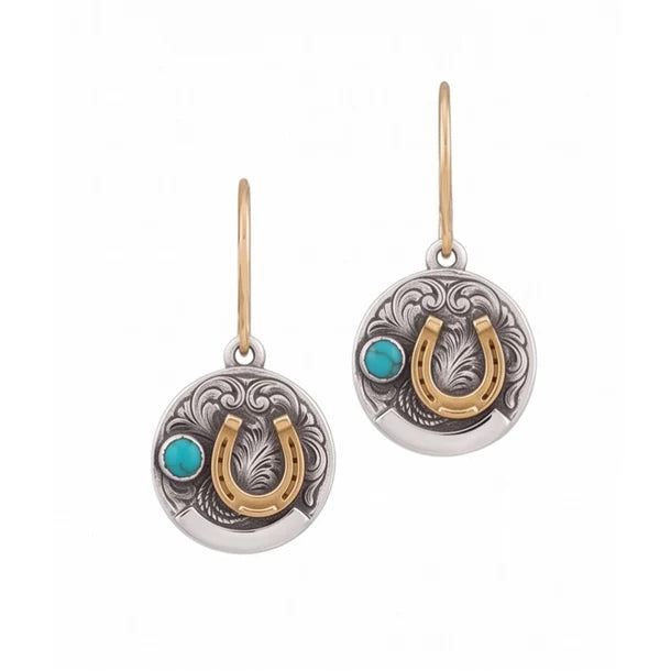 Wrangler Horseshoe & Boucles d’oreilles Western Turquoise