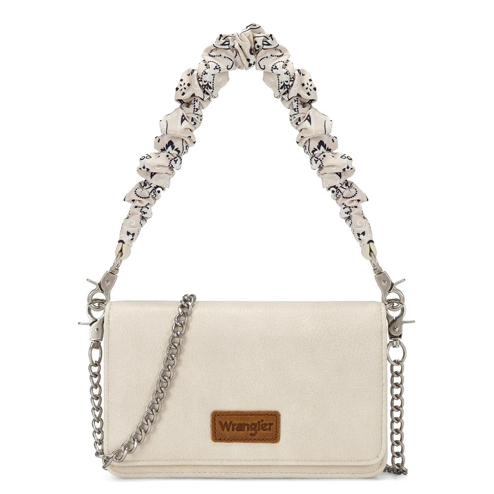 Wrangler Bandana à double sangle à rabat froncé - Beige