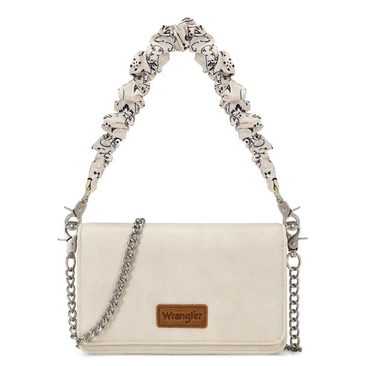 Wrangler Bandana à double sangle à rabat froncé - Beige