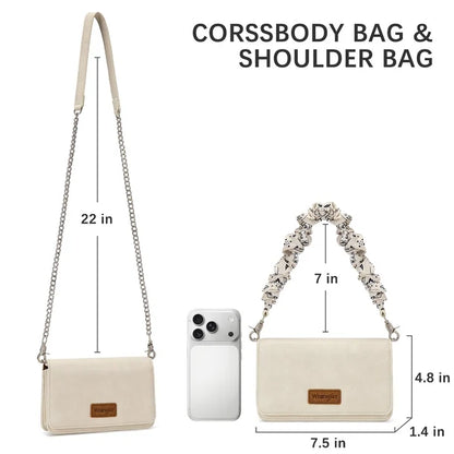 Wrangler Bandana à double sangle à rabat froncé - Beige