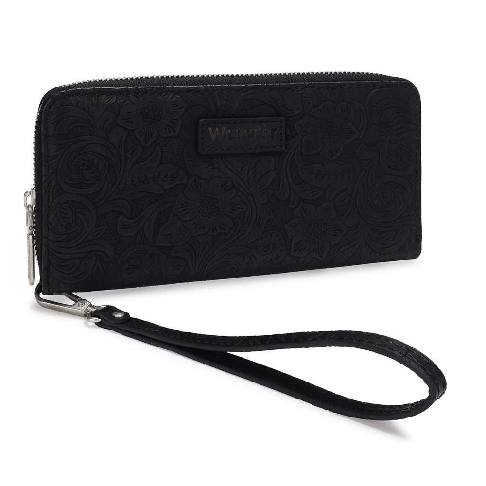 Wrangler Porte-feuille fleuri à outils RFID - Kaki