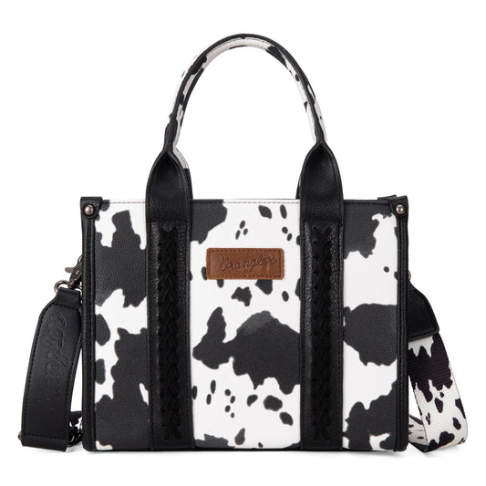 Sac fourre-tout/bandoulière Wrangler à motif vache - Noir