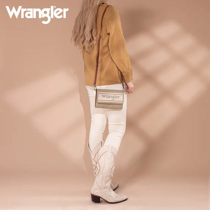 Wrangler portefeuille/bandoulière en toile cirée
