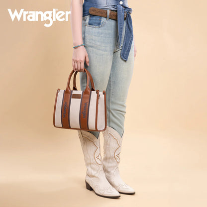 Sac cabas/bandoulière Wrangler - Marron