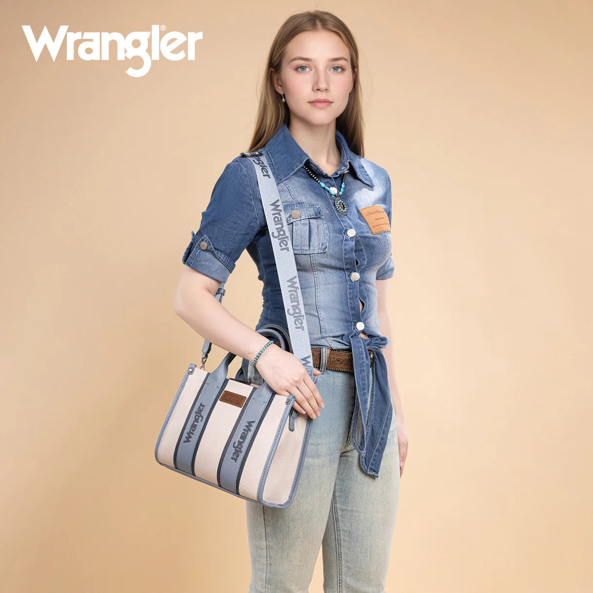 Sac cabas/bandoulière Wrangler- Jean