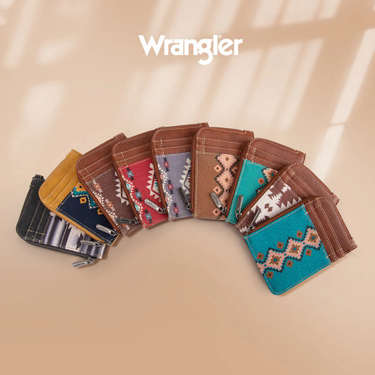 Wrangler Southwestern Art Print Mini Zip Boîtier pour cartes