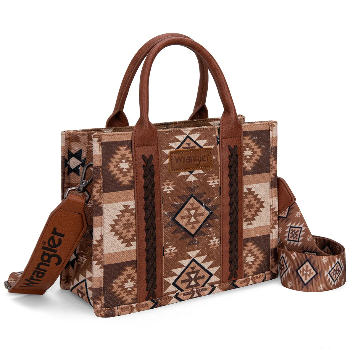 Wrangler Aztec Pattern Double Face/Bandoulière Bandoulière - Marron