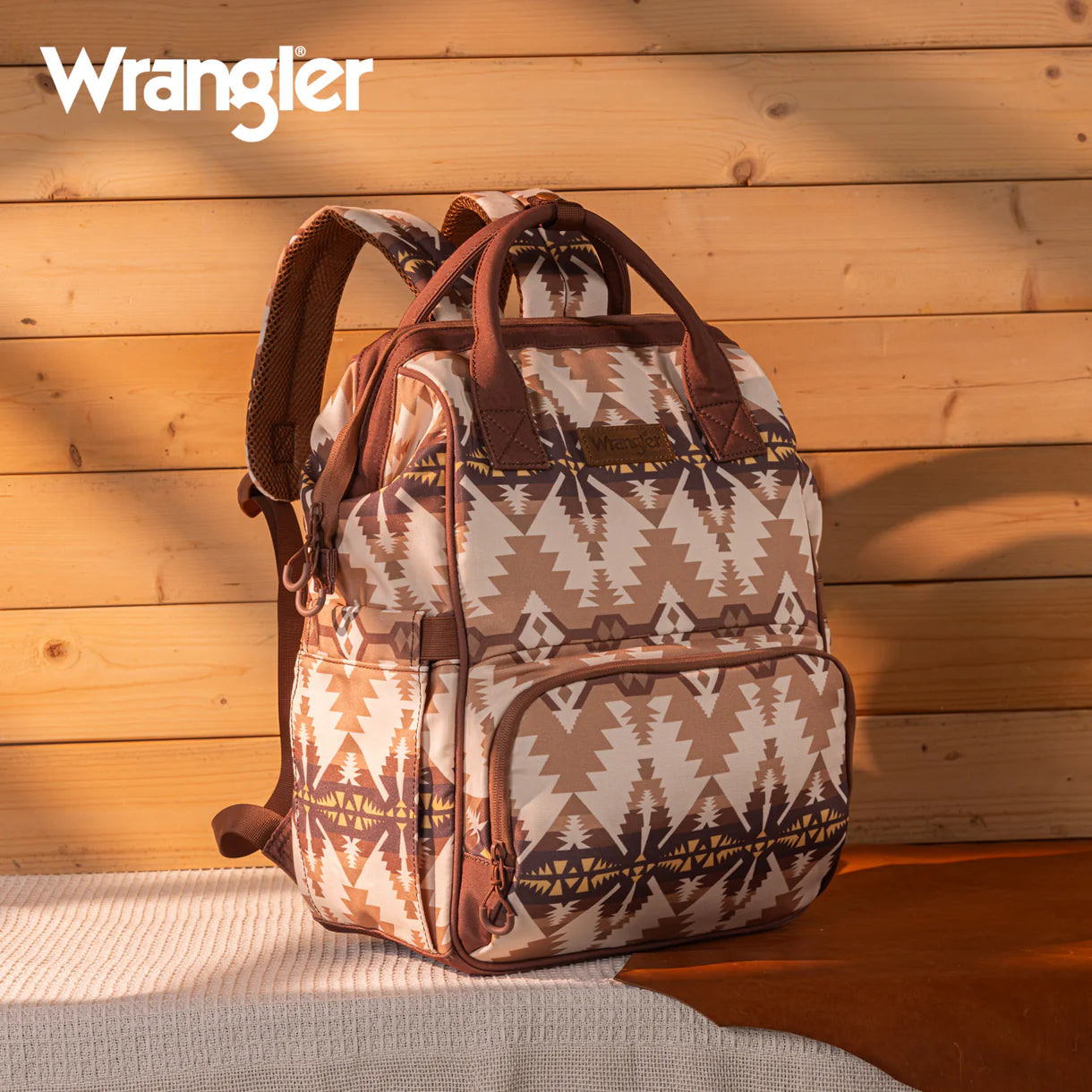 Wrangler sac à dos Callie imprimé aztèque - Beige