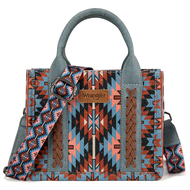 Wrangler Southwestern Pattern Mini Fourre-Carambole Double Face Imprimé - MARINE