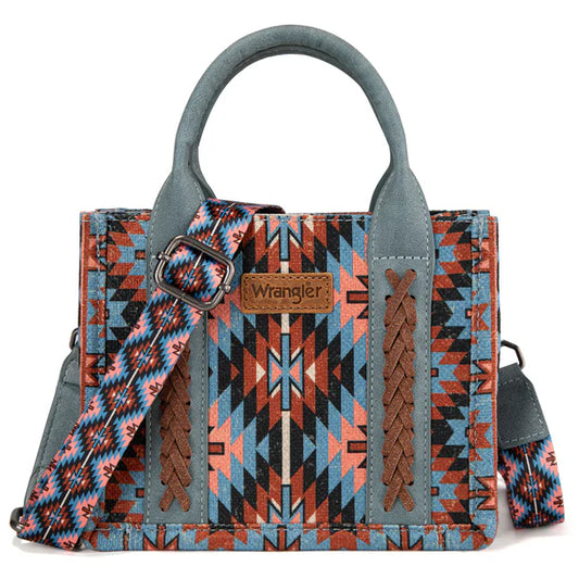 Wrangler Southwestern Pattern Mini Fourre-Carambole Double Face Imprimé - MARINE