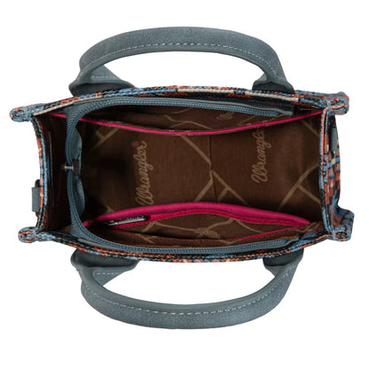 Wrangler Southwestern Pattern Mini Fourre-Carambole Double Face Imprimé - MARINE