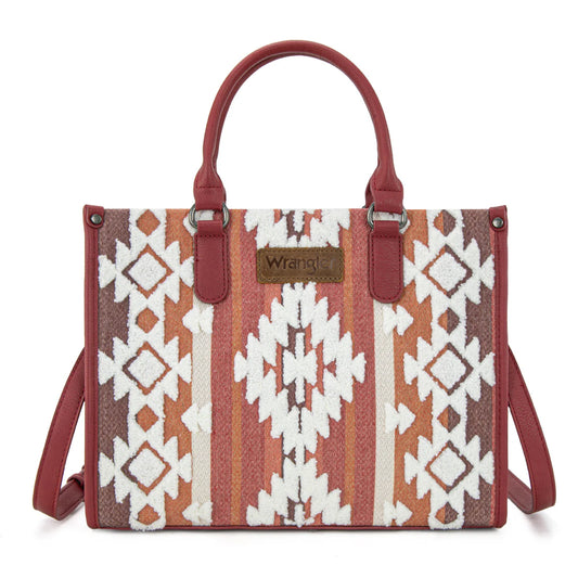 Wrangler Sherpa Aztec Tote/Bandouille - Bourgogne