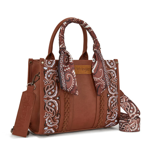 Sac Bandana Cachemire tressé Wg331-8120SBR - Marron