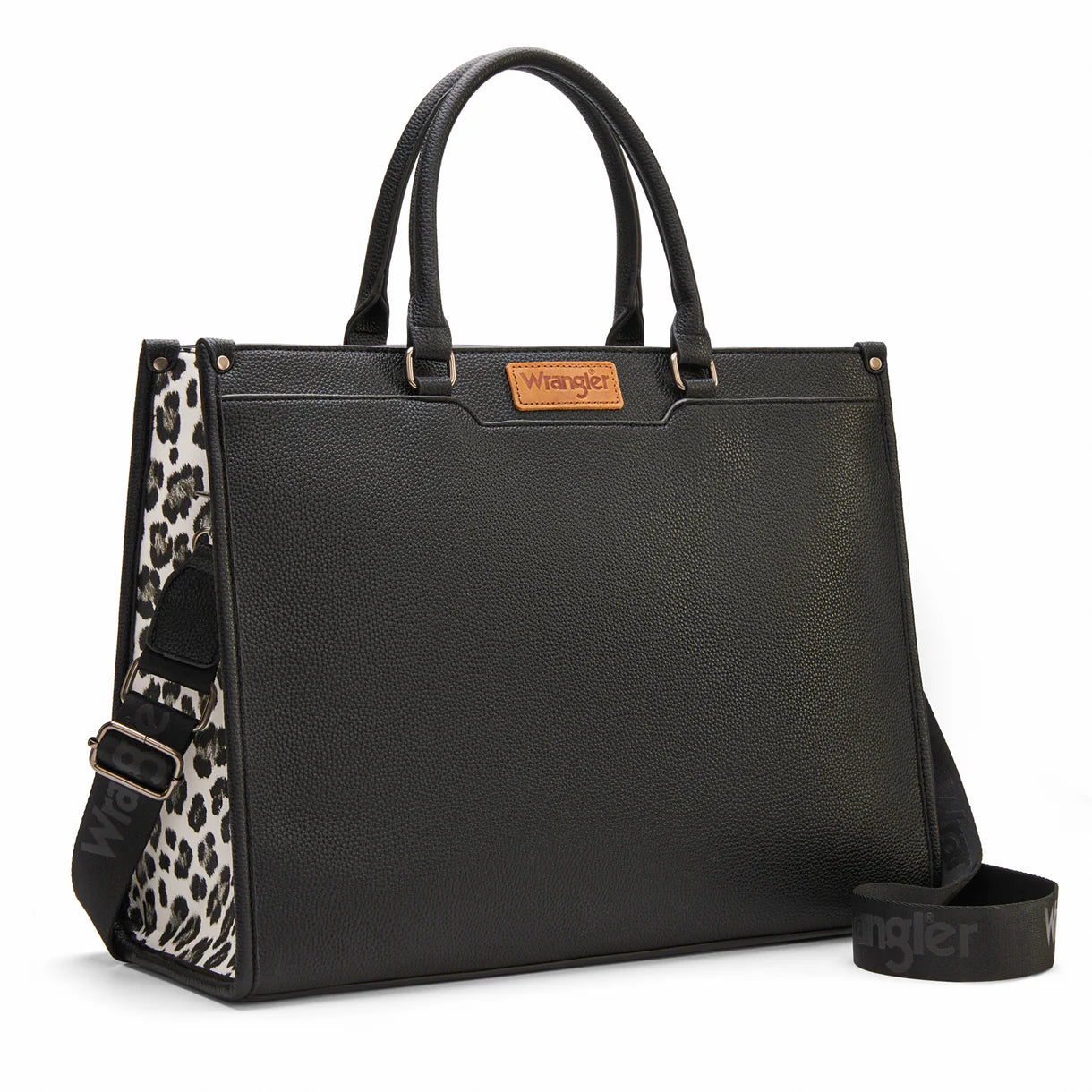 Sac fourre-tout Wrangler Carry-All grand format, style travail/bandoulière - Noir
