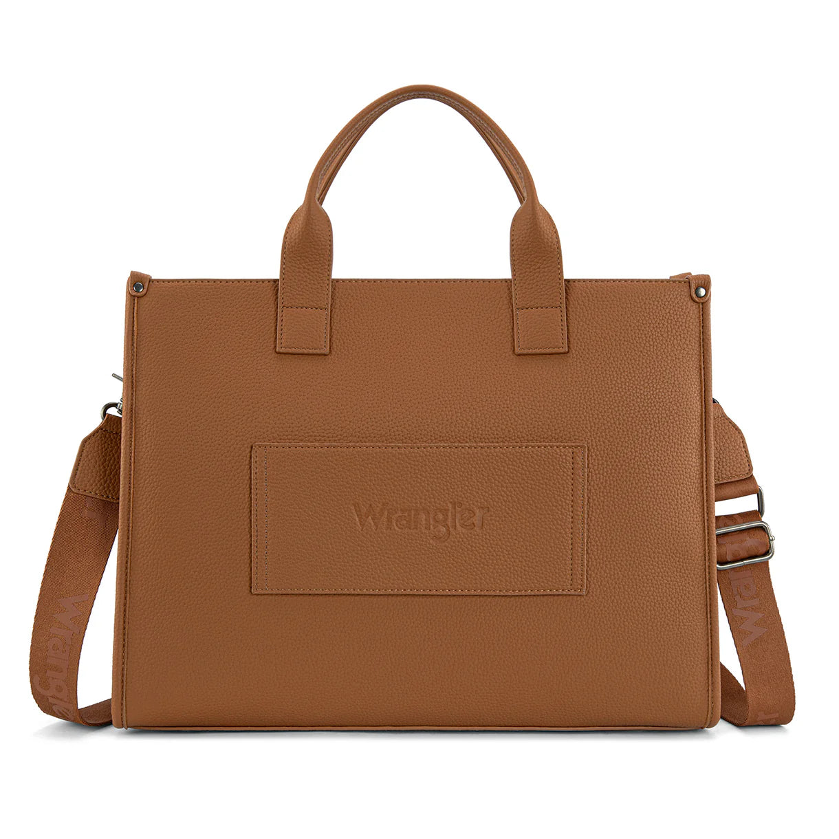 Sac fourre-tout structuré Wrangler avec pochette intégrée - Marron