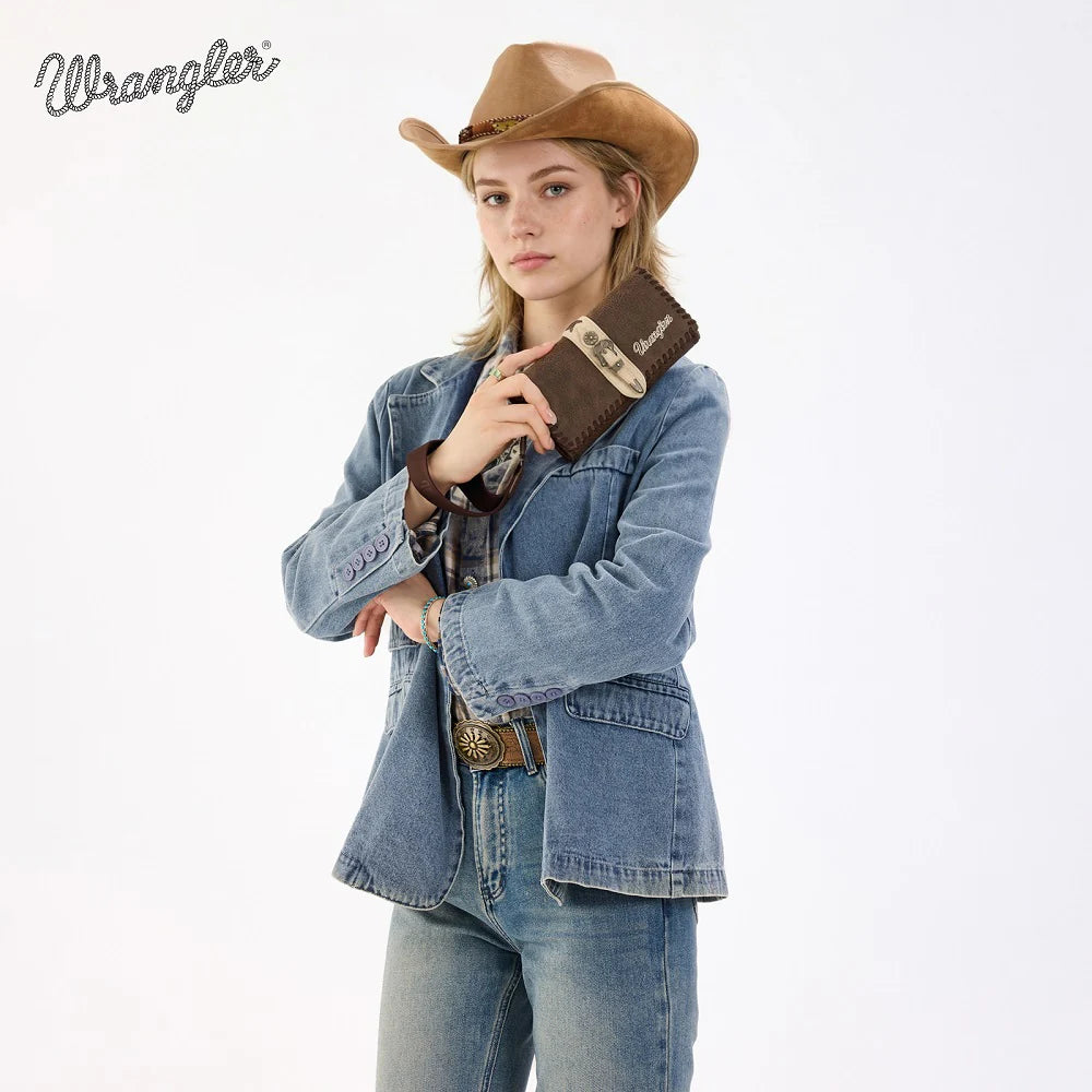Portefeuille Wrangler Western- Café
