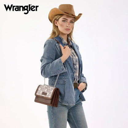 Sac bandoulière Wrangler Chic- Café