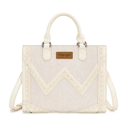 Sac fourre-tout Chevron à point contrasté occidental - beige