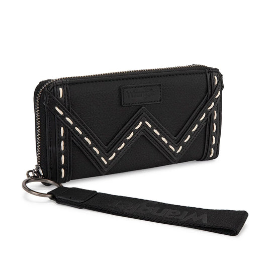 Wrangler portefeuille Western Chevron - Noir