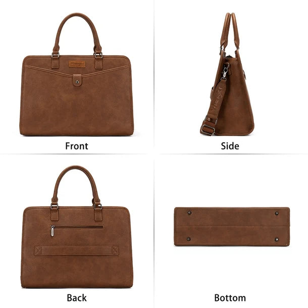 Wrangler Sac Portable  en cuir synthétique Pebbled - Marron