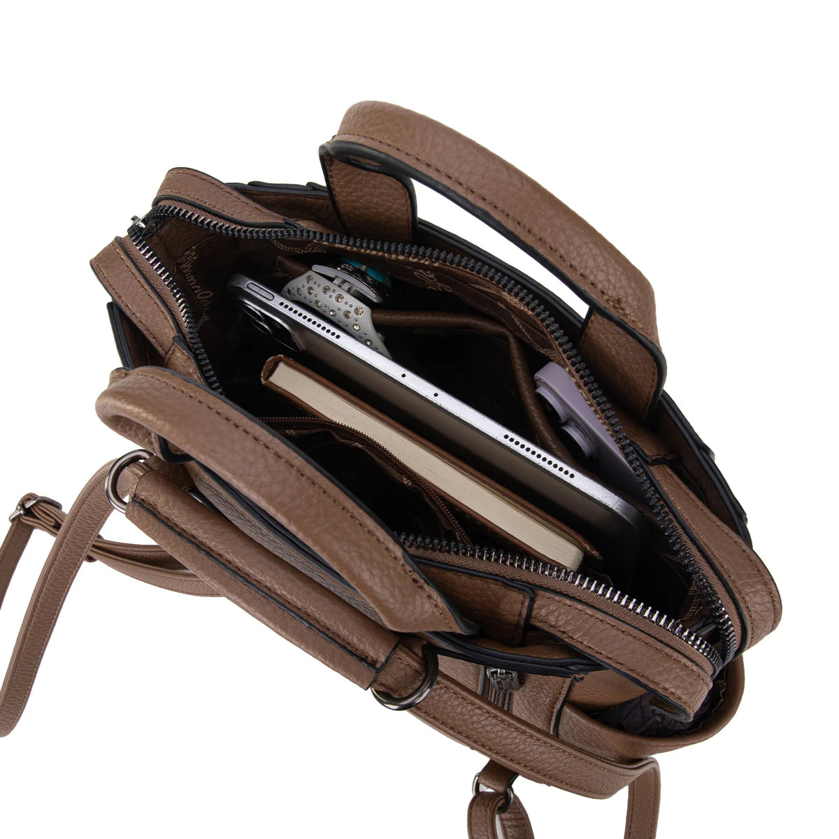 Sac cabas/sac bandoulière convertible Wrangler- Kaki