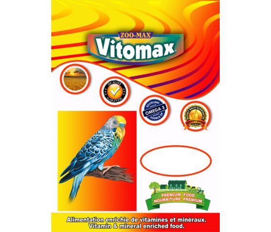 Zoomax Vitomax Oiseaux Perruche 10Kg