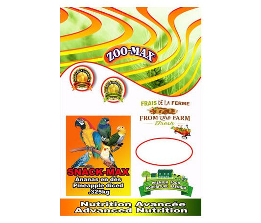 Zoomax Snack-max Oiseaux Ananas En Dés 325gr