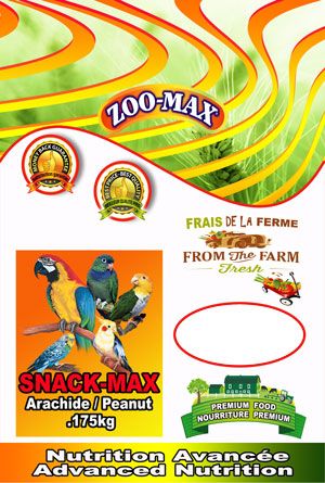 Zoomax Snack-max Oiseaux Arachides 175gr