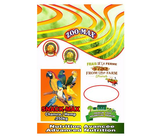 Zoomax Snack-max Oiseaux Chanvre 250gr